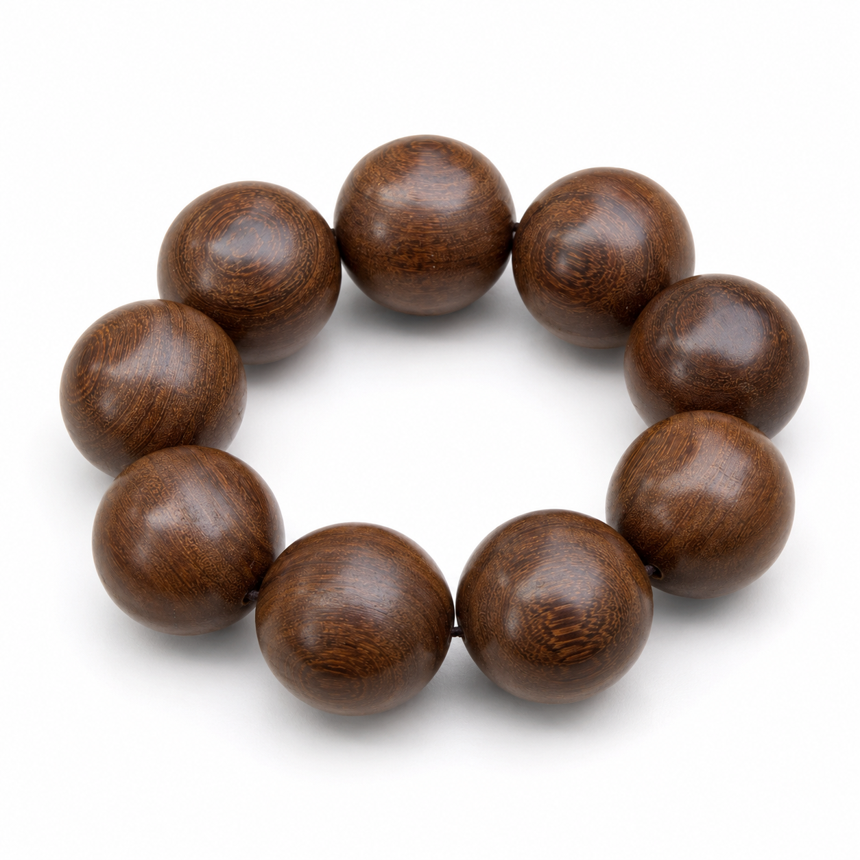Large Rosewood Bead Bracelet