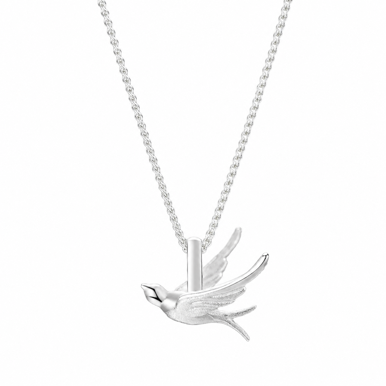 Sterling Silver Swallow Necklace