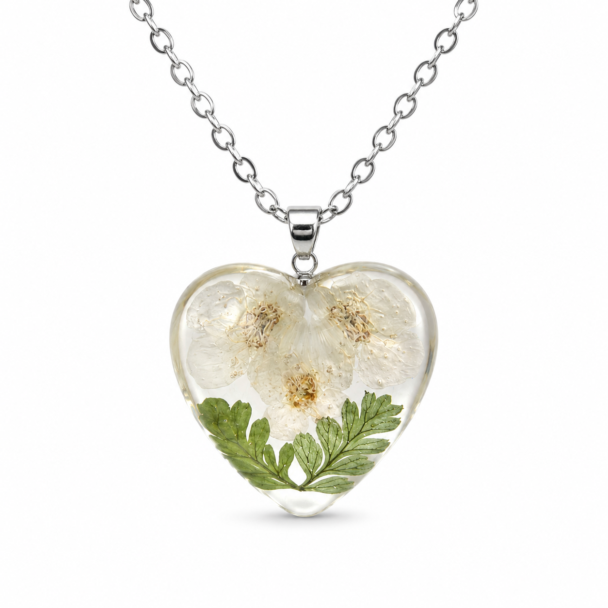 May Hawthorn Heart Shaped Necklace