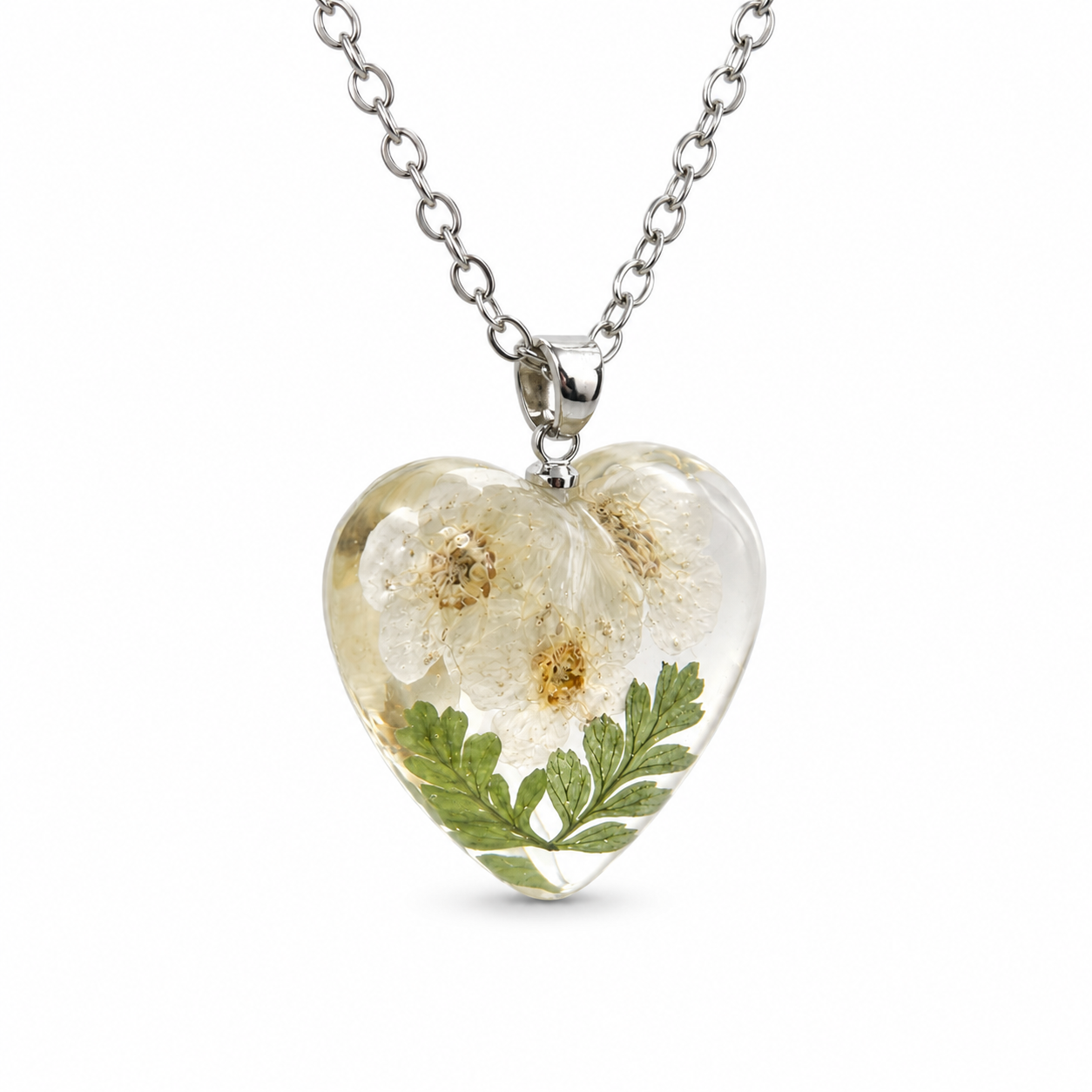 May Hawthorn Heart Shaped Necklace