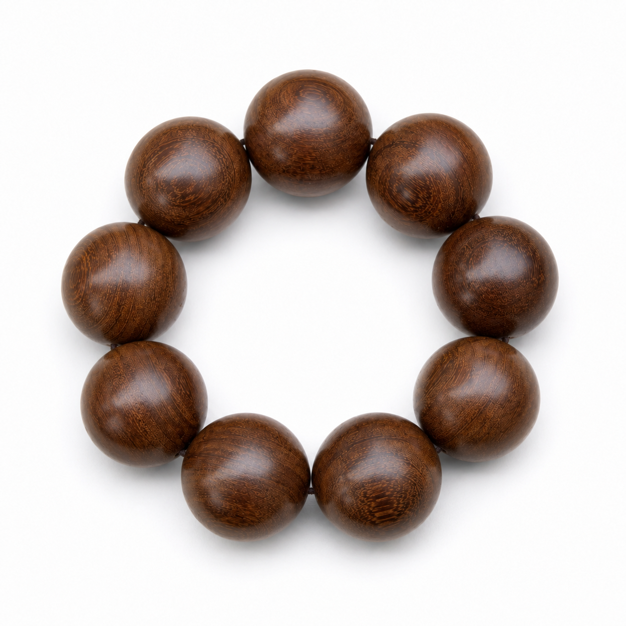 Large Rosewood Bead Bracelet