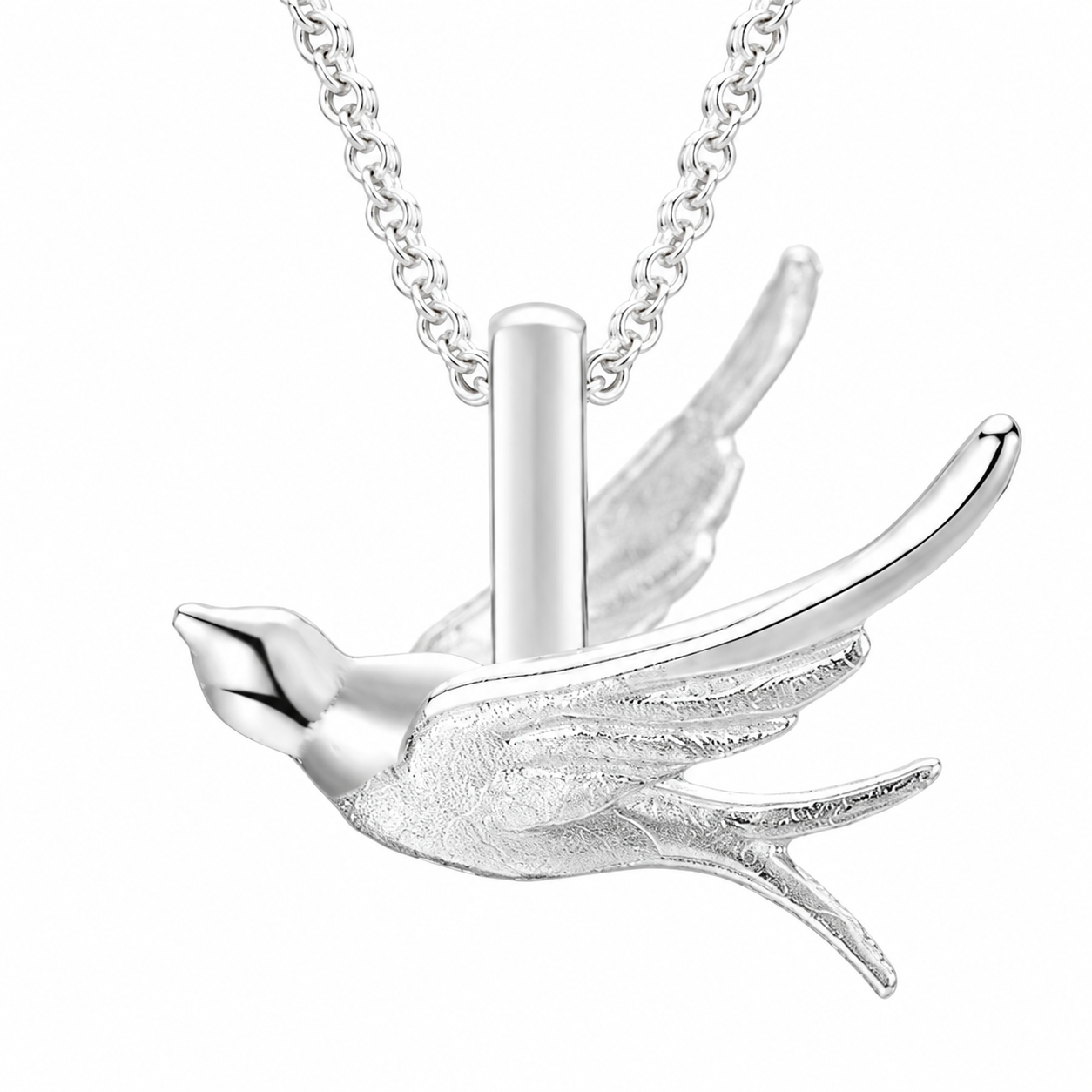 Sterling Silver Swallow Necklace