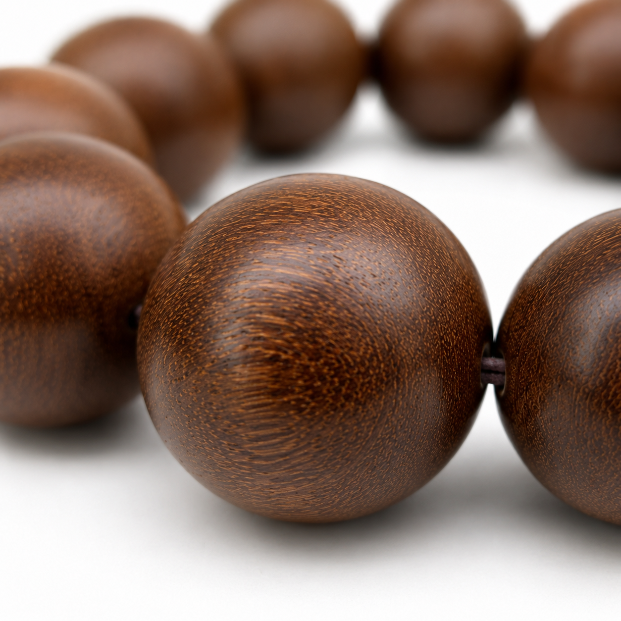 Large Rosewood Bead Bracelet