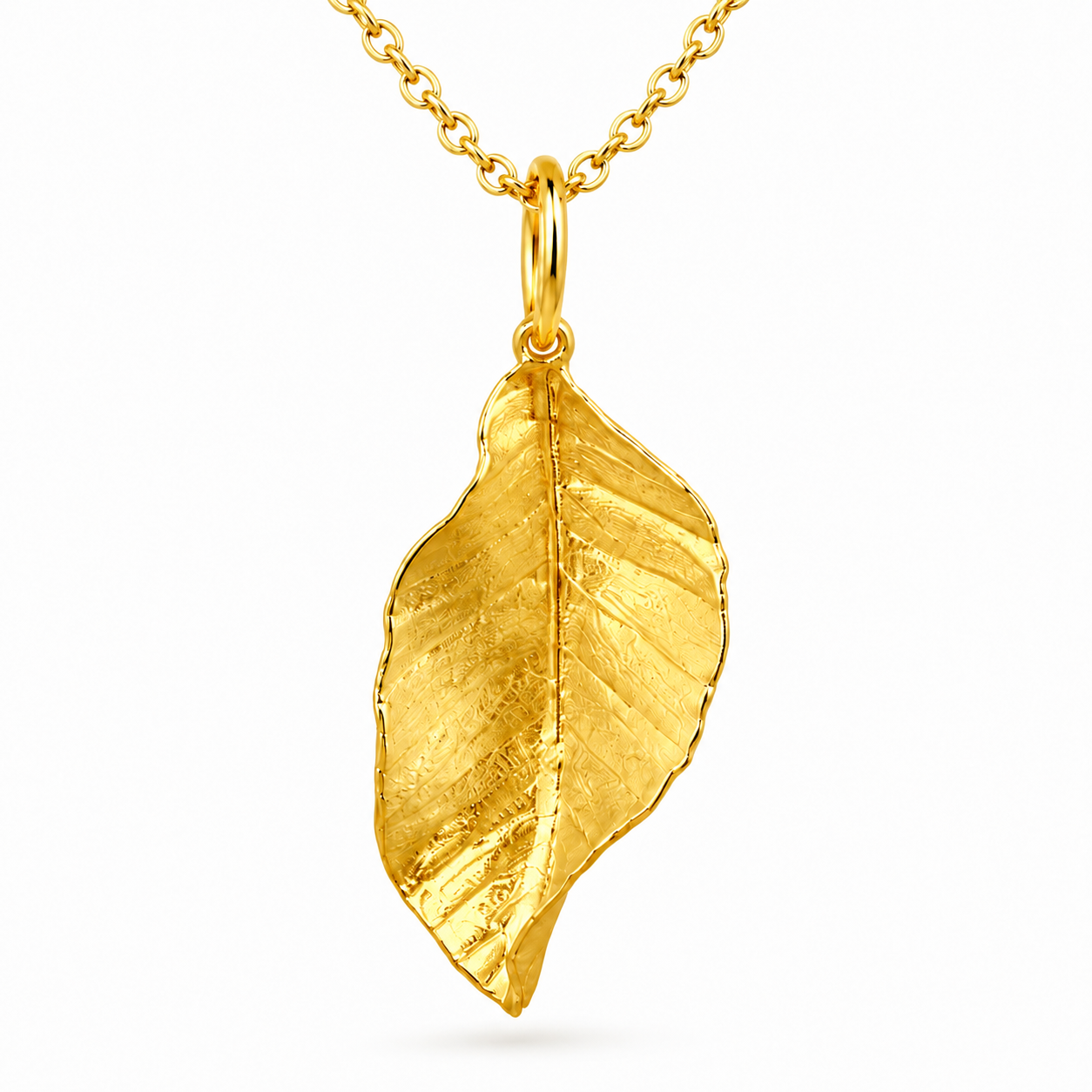 18K Gold-Plated Autumn Leaf Necklace