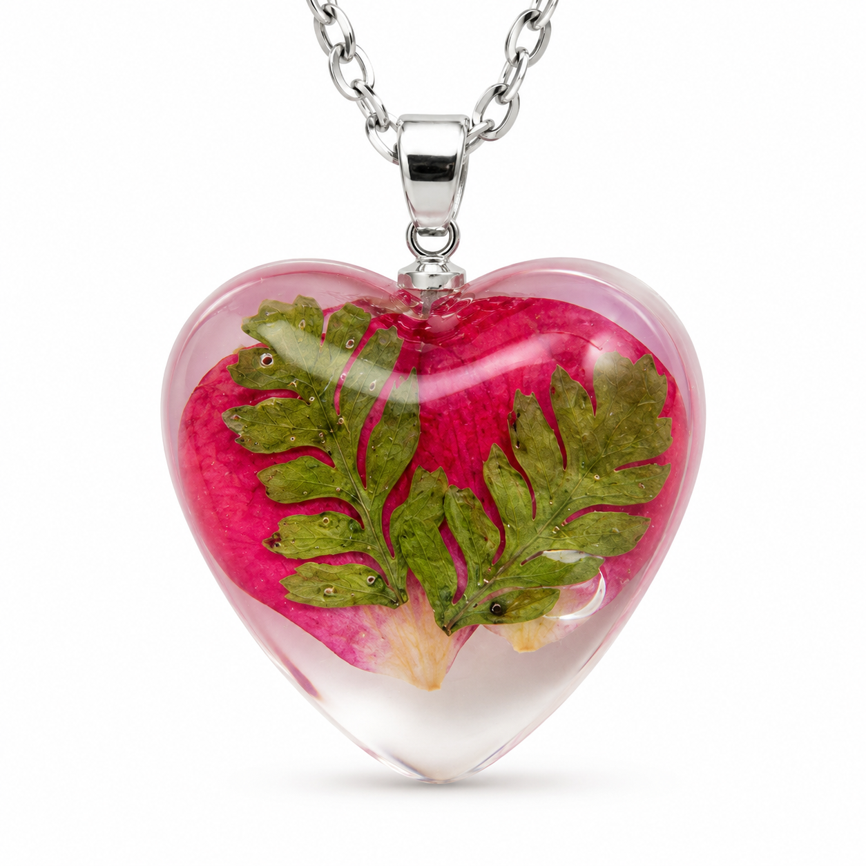 June Rose Heart Shaped Necklace