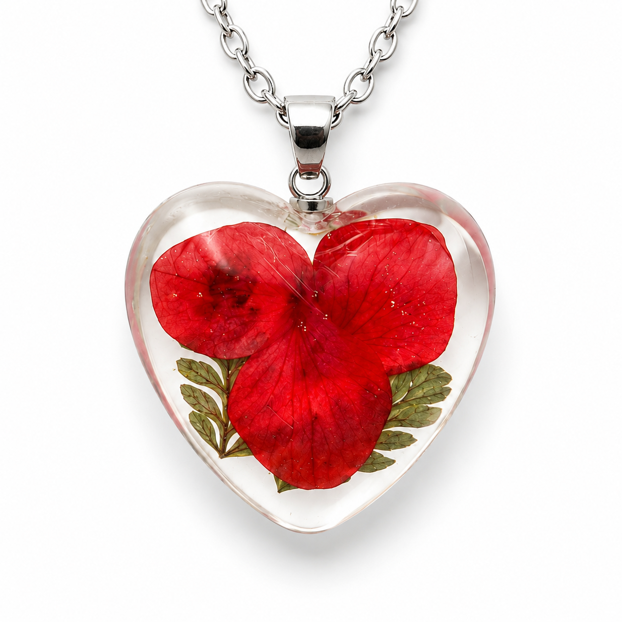 October Dhalia Heart Shaped Necklace