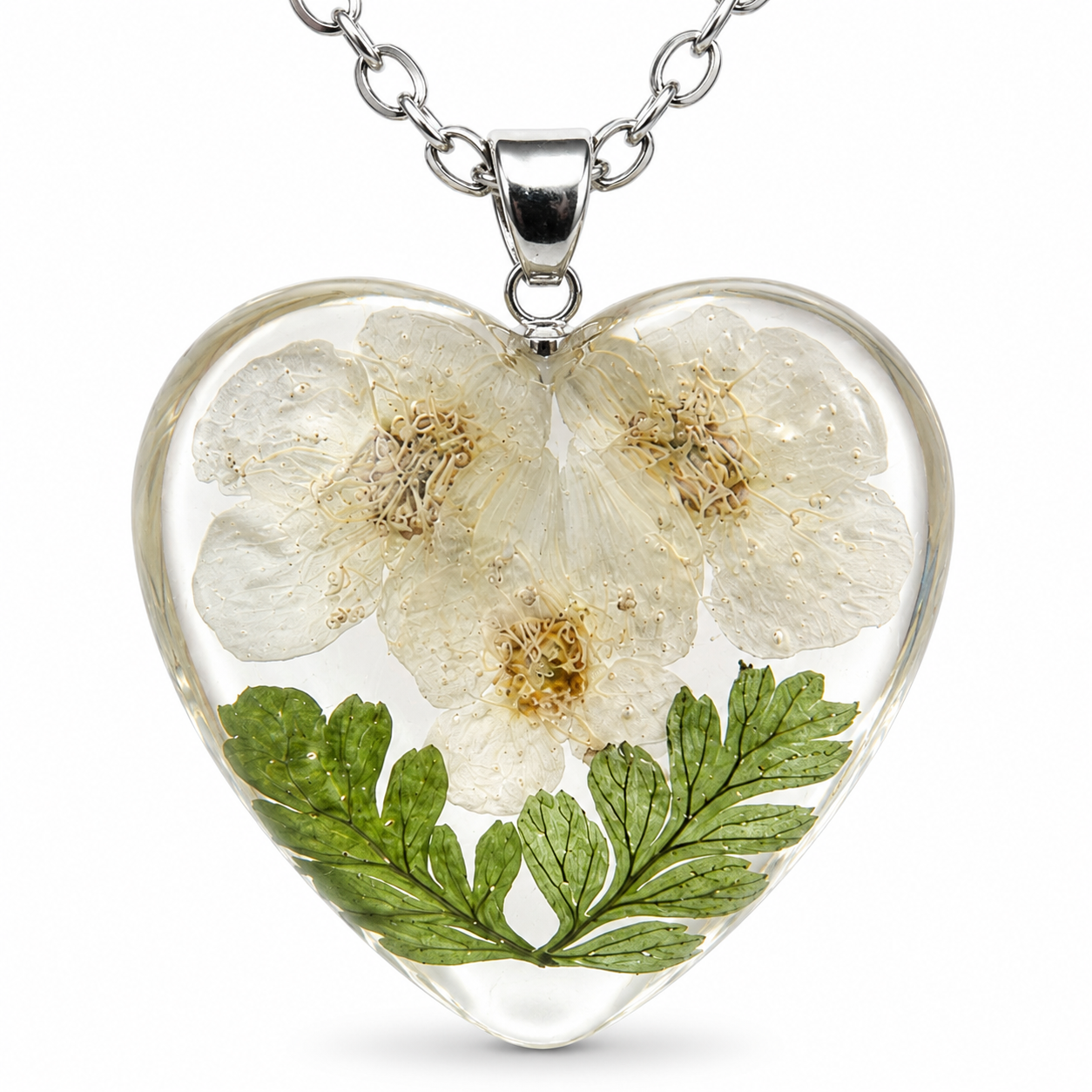 May Hawthorn Heart Shaped Necklace