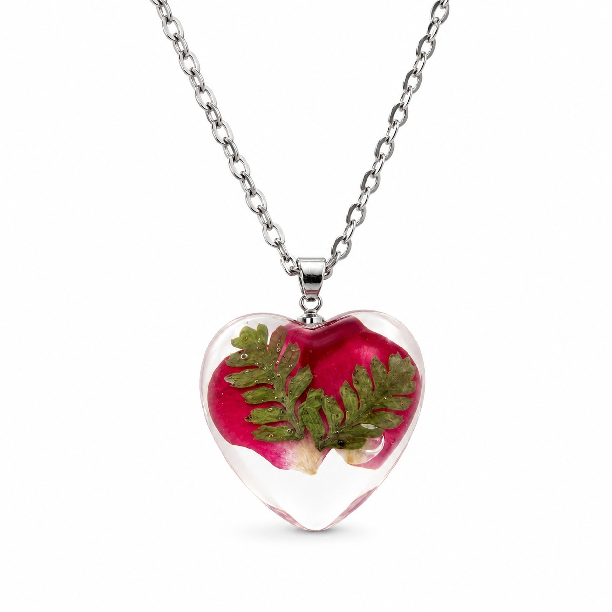 June Rose Heart Shaped Necklace