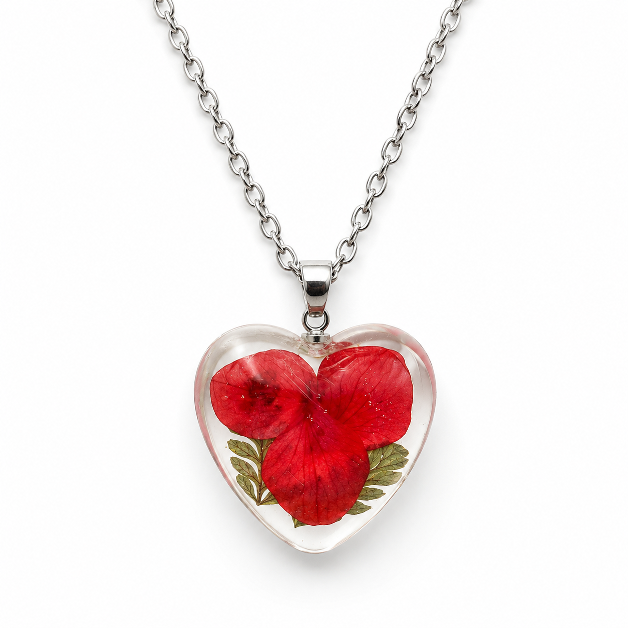 October Dhalia Heart Shaped Necklace