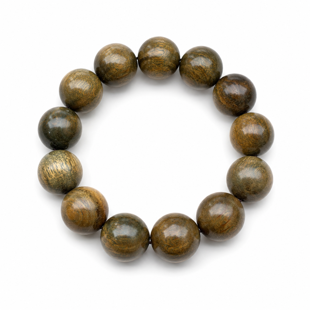 Large sandalwood bead bracelet
