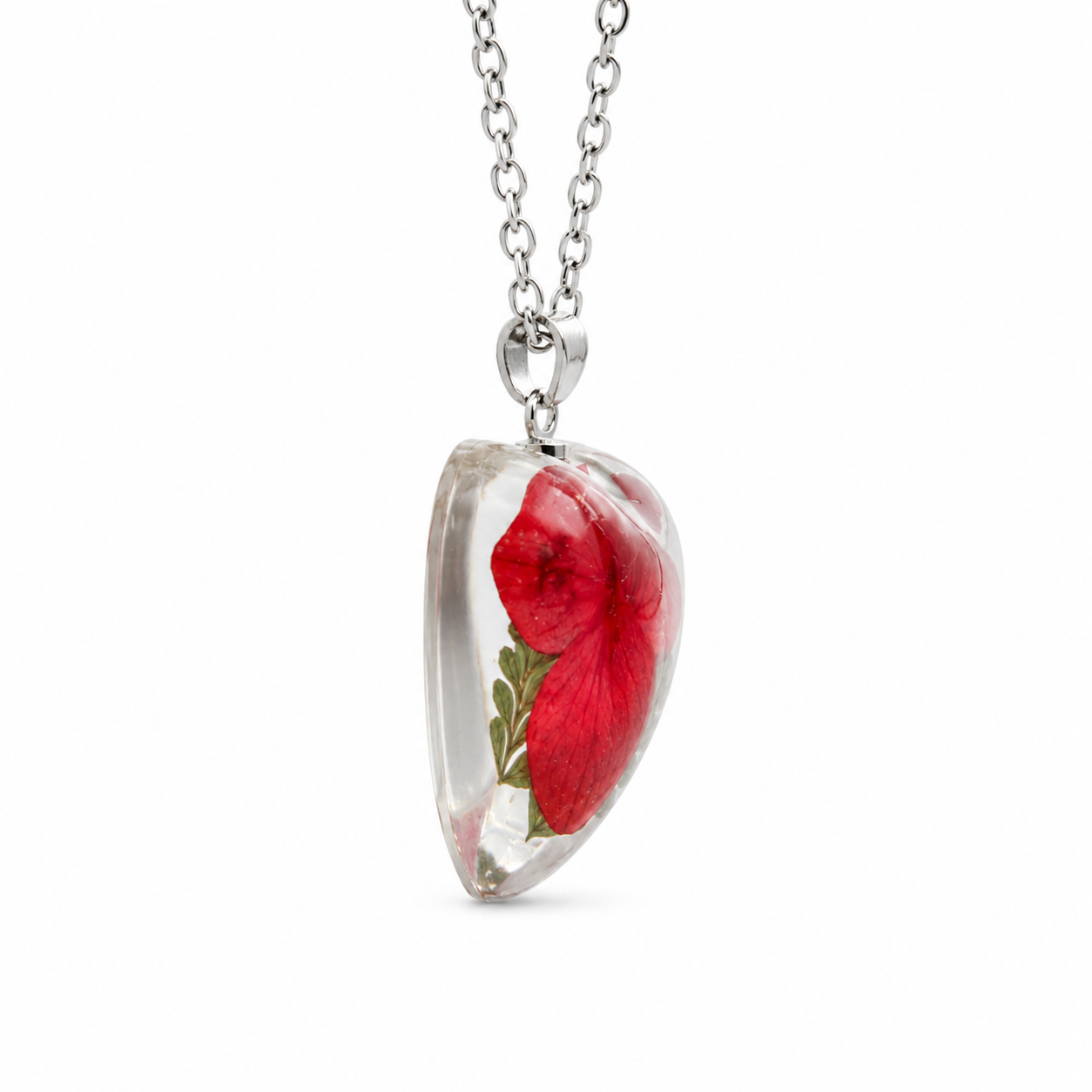 October Dhalia Heart Shaped Necklace