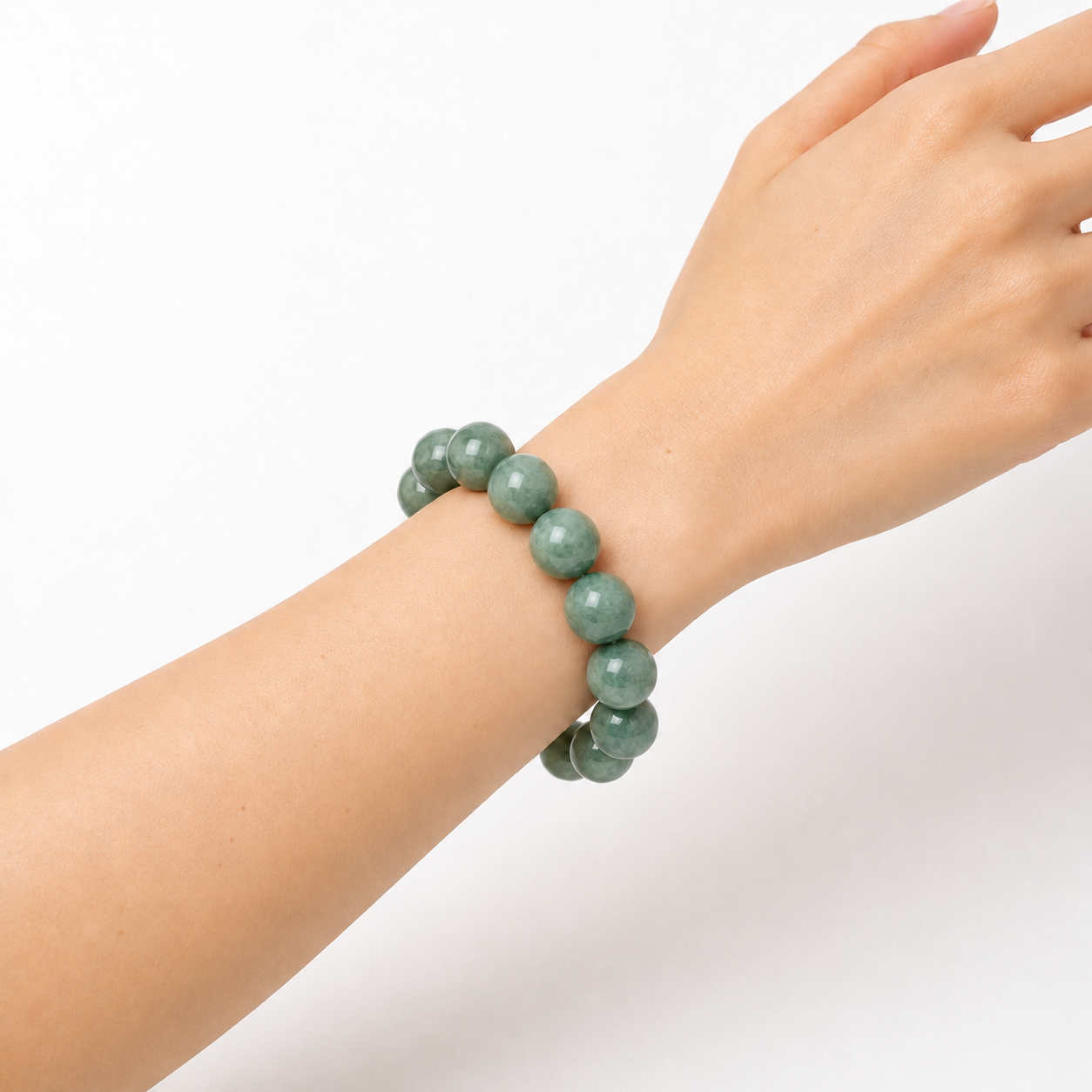 Natural Jade Bead Bracelet