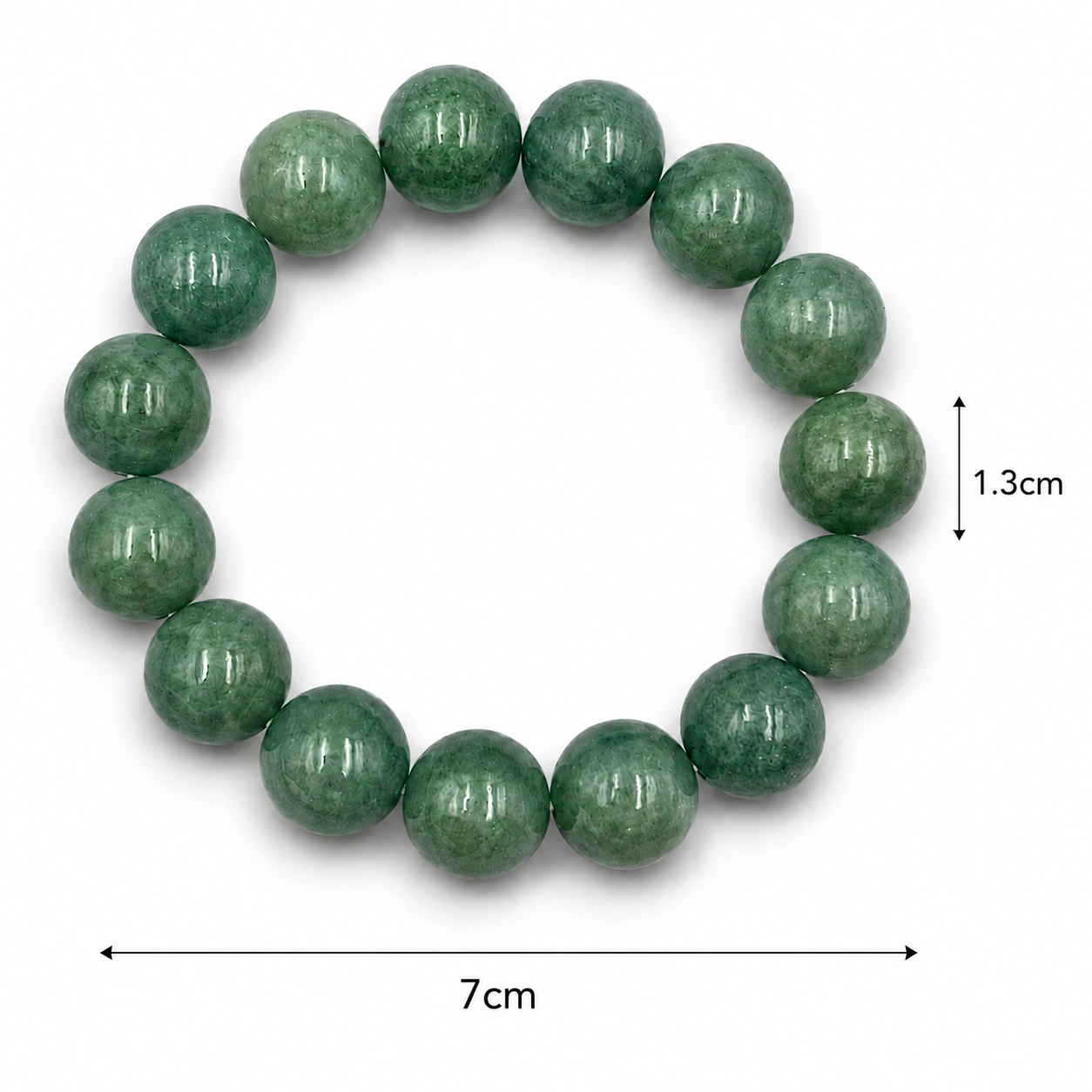 Natural Jade Bead Bracelet