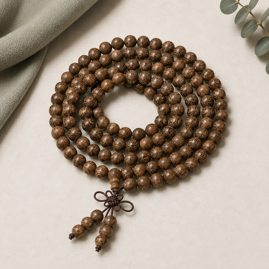 Natural wooden beads used in Echo Jewellery